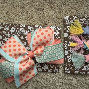 Matilda Jane Polka Dot and Floral Hair Bow Set